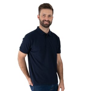 remera polo azul ropa de trabajo uruguay